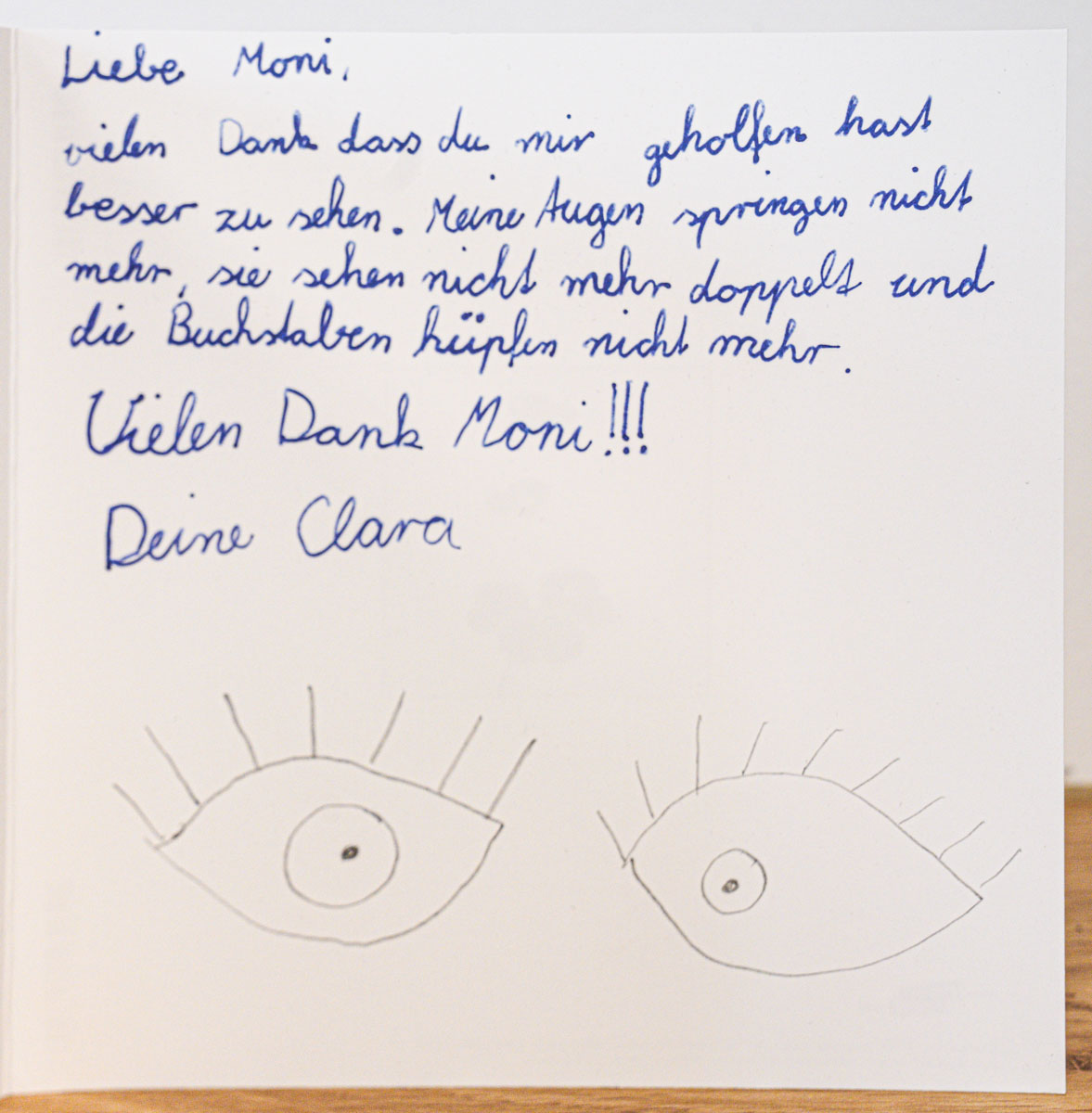 Clara 2019: "Dankeskarte"