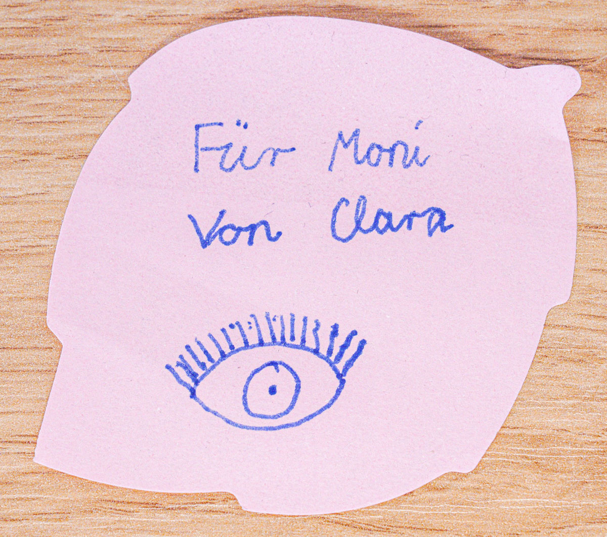 Clara 2020: "Für Moni von Clara"